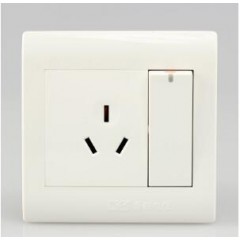 一位單控(雙控)開關(guān)帶16A三極插座