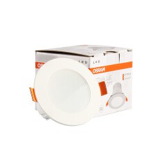 歐司朗（OSRAM）晶享led筒燈 客廳臥室過道一體化嵌入式超薄天花燈 黃光 2.5寸3.3W 3000K