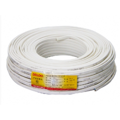 德力西2芯護(hù)套線 BVVB 2x4平方 家裝護(hù)套線 白色護(hù)套線