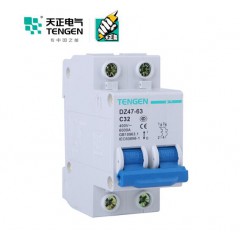 天正電氣（TENGEN） 空氣開關 2P C 32A 4.5KA 01060020262 DZ47-63 微型斷路器
