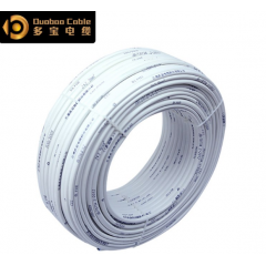 多寶電線電纜 BVVB 2×2.5平方國(guó)標(biāo)家裝電線二芯護(hù)套線銅芯硬線