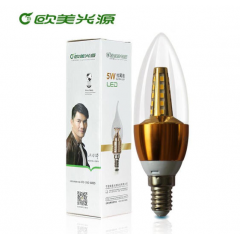 歐美光源 E14小螺口 5W led燈泡 水晶燈