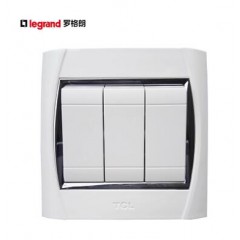 TCL羅格朗國際電工開關(guān)插座86型S8.0系列三開雙控開關(guān)三位雙聯(lián)