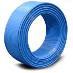 國標(biāo)電線2.5 4 6 10 16 25 5平方雙芯鋁線2股鋁芯電線電纜護(hù)套線藍(lán)色