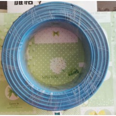 中國(guó)人民電線塑銅線BV10平方家裝電線單芯線藍(lán)色