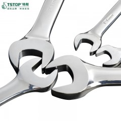 特斯工具 公制鏡面標(biāo)準(zhǔn)型兩用扳手 開口梅花扳手 呆扳手鉻釩鋼