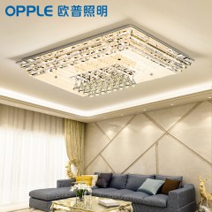 客廳長方形led水晶燈 歐式大氣調(diào)光調(diào)色高檔客廳燈 加州夢境