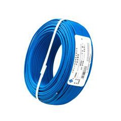 上上電纜低煙無鹵阻燃電線 WDZA-BYJ4平方硬線進(jìn)戶線 藍(lán)色