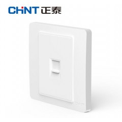 正泰(CHNT) 開(kāi)關(guān)插座面板 86型墻壁暗槽開(kāi)關(guān)電源二三插座 NEW7i逸動(dòng)系列弱電白色