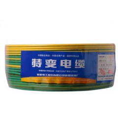 特變電工電線(xiàn)電纜 ZC-BV-4平方 阻燃家裝單股銅芯硬線(xiàn) 雙色
