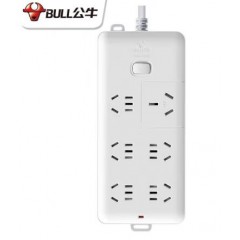 公牛（BULL）GN-B15D插座 空調(diào)插座16A轉(zhuǎn)10A轉(zhuǎn)16安插線板插排4000W大功率延長(zhǎng)接線板6位總控全長(zhǎng)3米