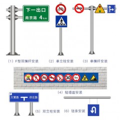 交通標(biāo)志牌高指速公路反光標(biāo)識示牌道路施工警示牌限高限速牌定